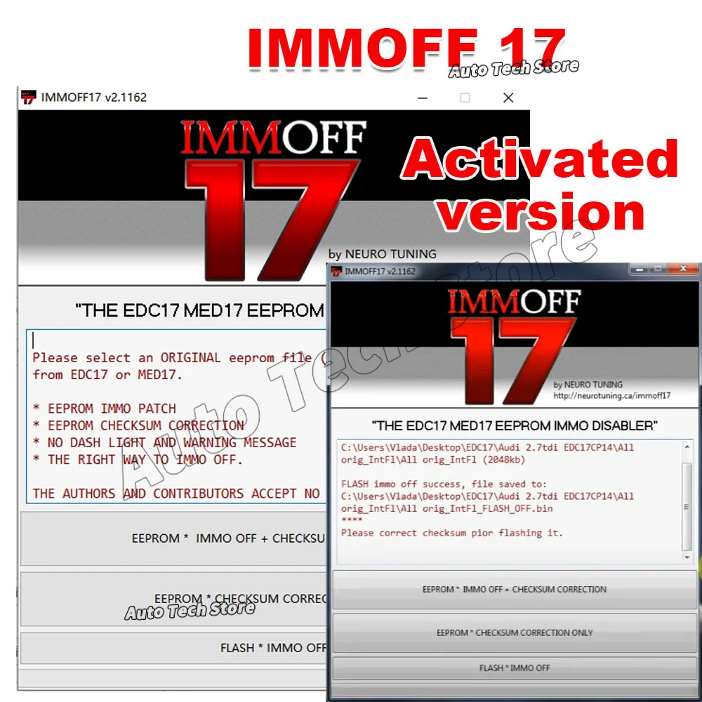 Electronics Repair Book - IMMO OFF 17 IMMOFF17 Software Activate
